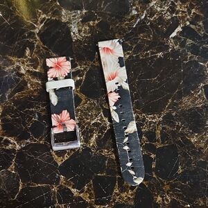 Floral Watch Band with Pink and White Flowers